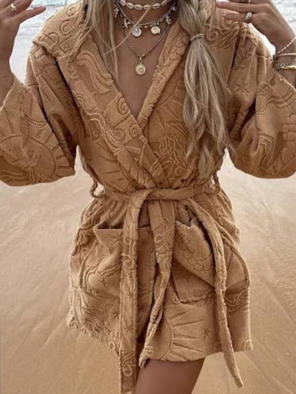 Spell Aquarius Towel Robe Sunkissed